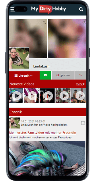 Linda Lush bei MyDirtyHobby